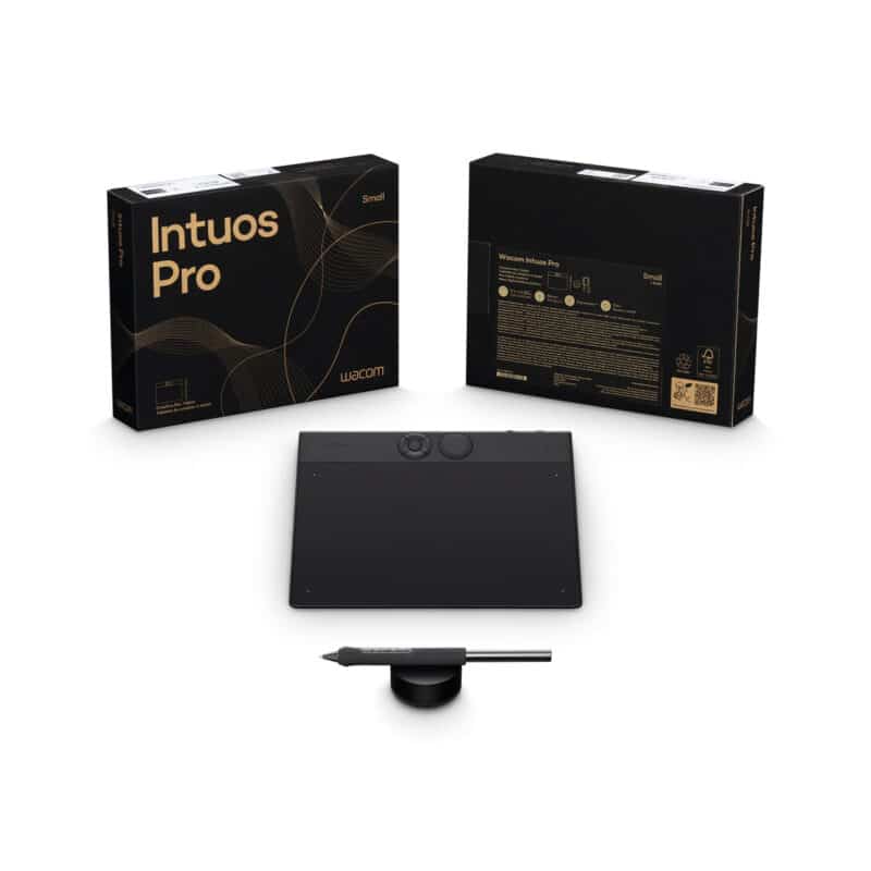 Tablette graphique Wacom Intuos Pro avec emballage.